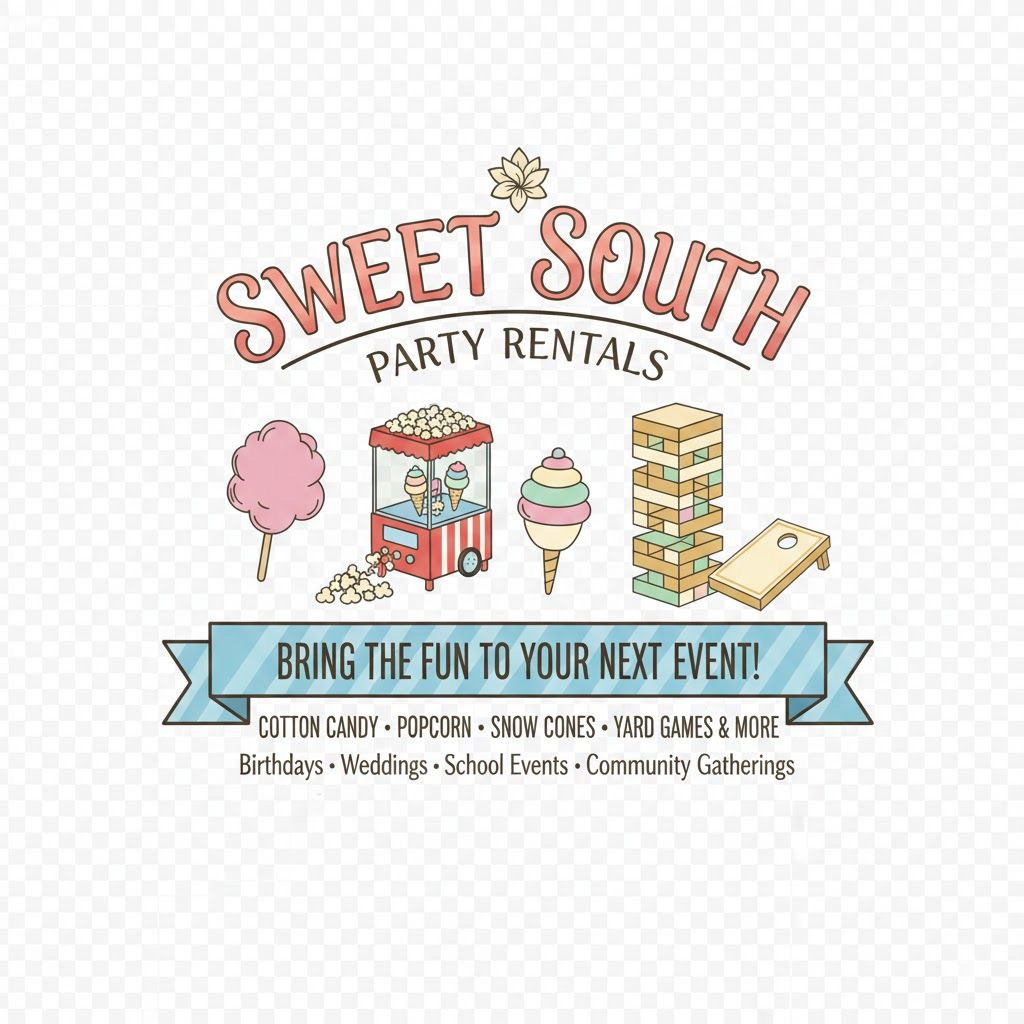 Sweet South Party Rentals Logo - Daphne Alabama